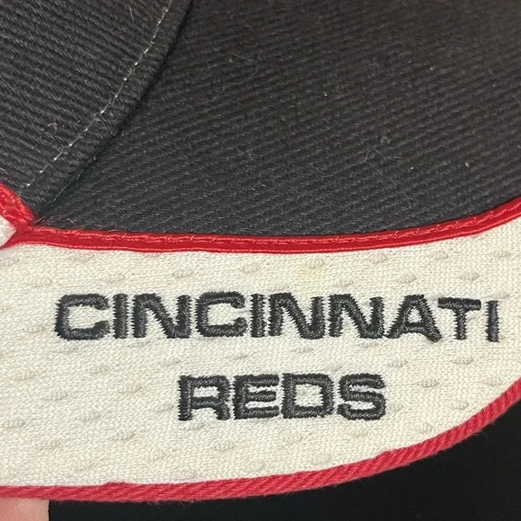Cincinnati Reds '47 Brand Adult Adjustable MLB Black Red Cap Hat - Picture 5 of 10